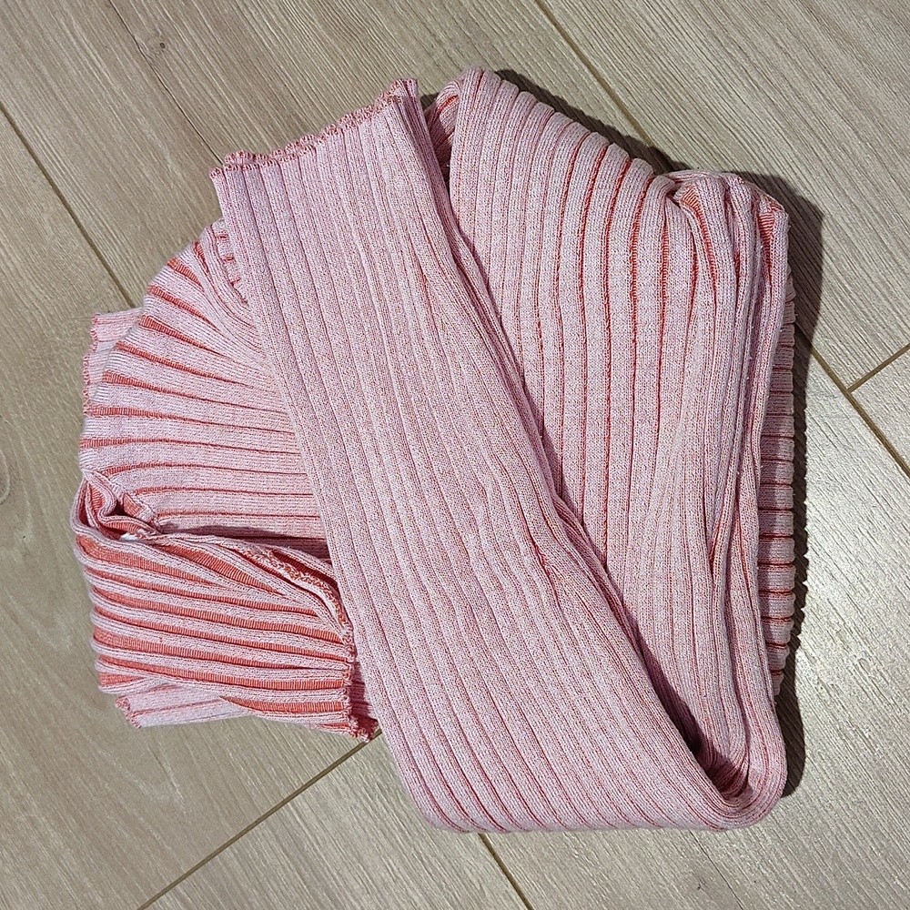 Forever 21 Pink Ribbed Turtleneck Sweater,  Plus Size 2X,  Plus Size Sweater - Picture 6 of 7